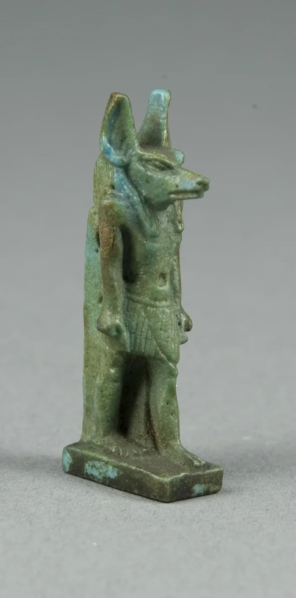 Amulet of the God Anubis by Egyptian, metalwork, -1070--656