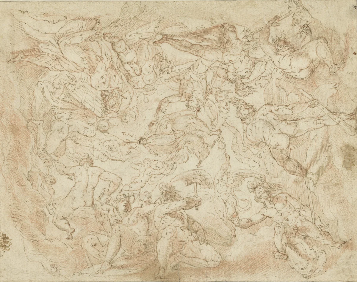 Olympus by Unknown, drawing, 1500-1600