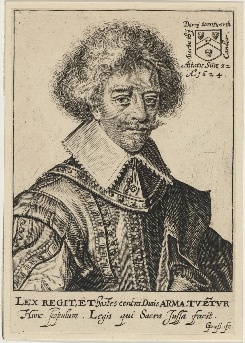 Darcy Wentworth by Willem de Passe, print, 1623
