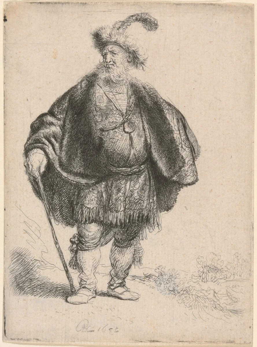 The Persian by Rembrandt van Rijn, print, 1632
