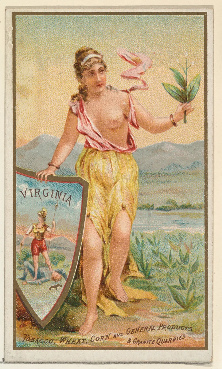Virginia, from the Industries of States series (N117) issued by Duke Sons & Co. to promote Honest Long Cut Tobacco by W. Duke, Sons & Co., print, 1889