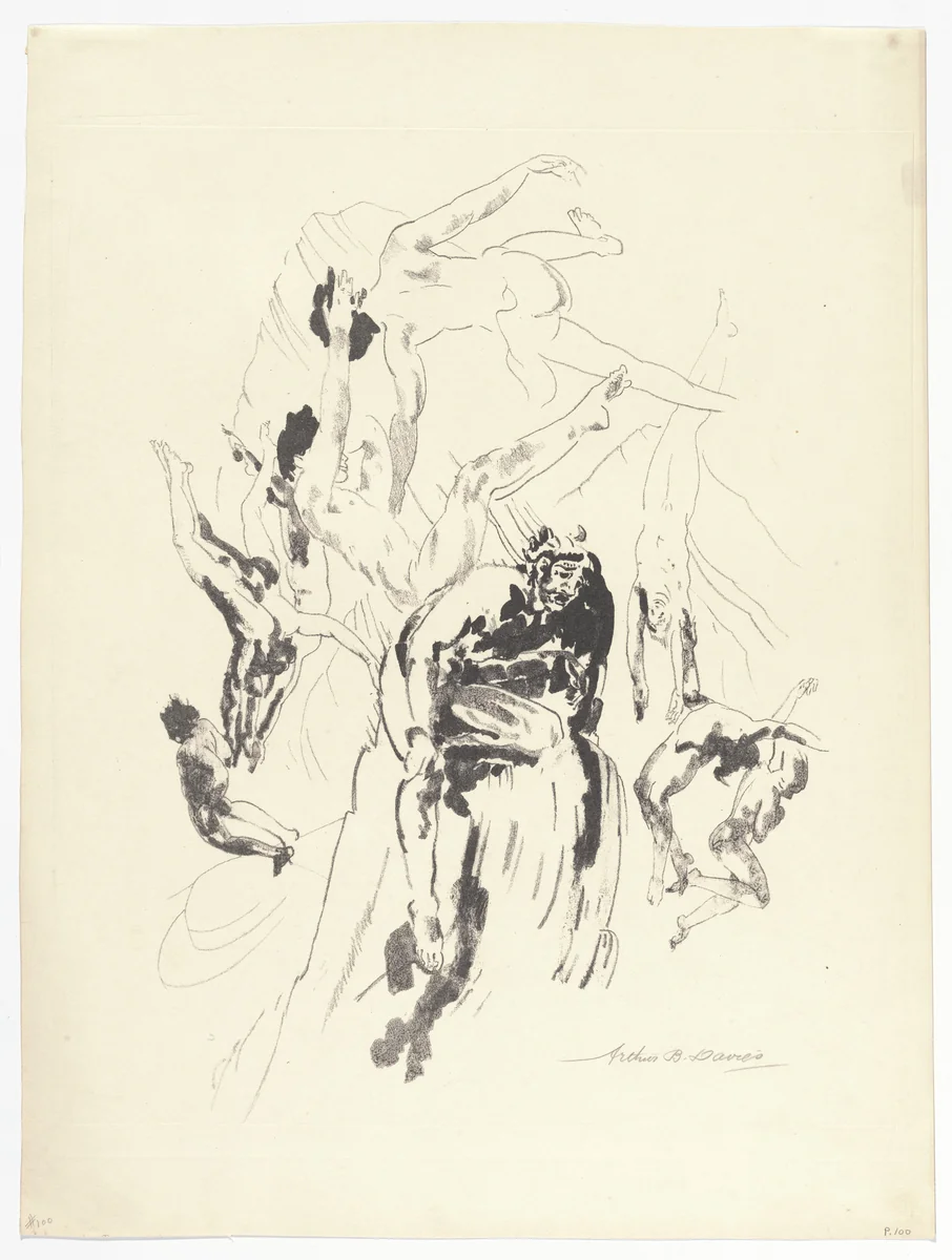 Bird Men by Arthur B. Davies, print, 1919