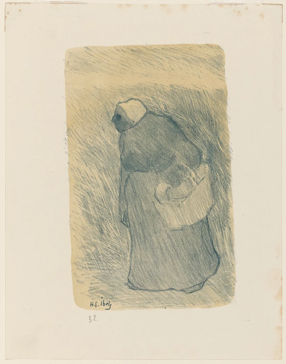 Paysanne avec pannier by Henri Gabriel Ibels, print, 1895