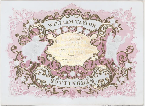 Trade Card for William Taylor, Engraver, Embosser & Printer by anonymous, print, 1800-1900