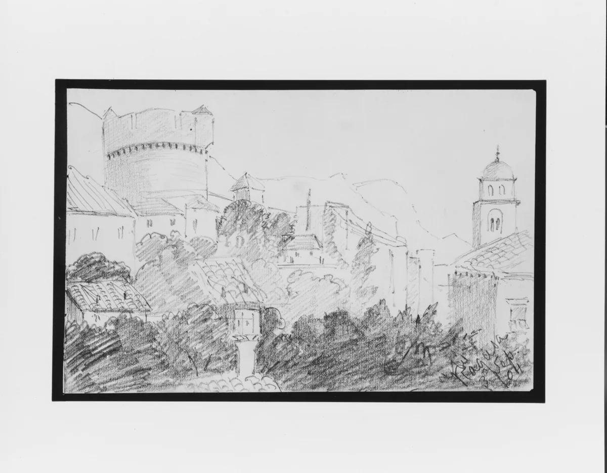 Ragusa (from Sketchbook) by Mary Newbold Sargent, artwork, 1904