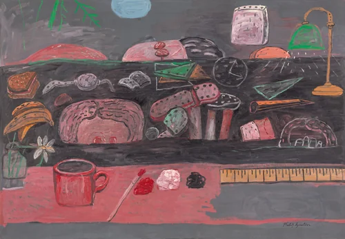 Midnight Pass Road by Philip Guston, painting, 1975