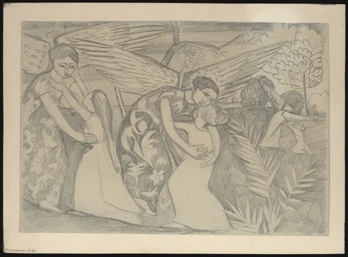 Untitled by Natalia Goncharova, drawing, 1914