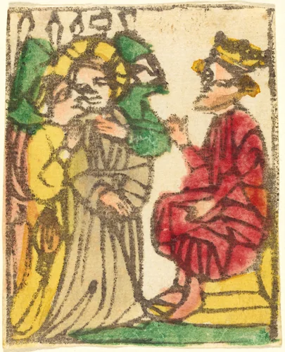 Christ before Herod by German 15th Century, print, 1425-1450