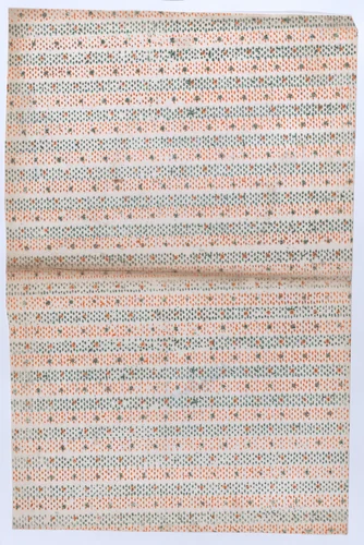Book cover with overall orange and green dot pattern by anonymous, print, 1800-1900