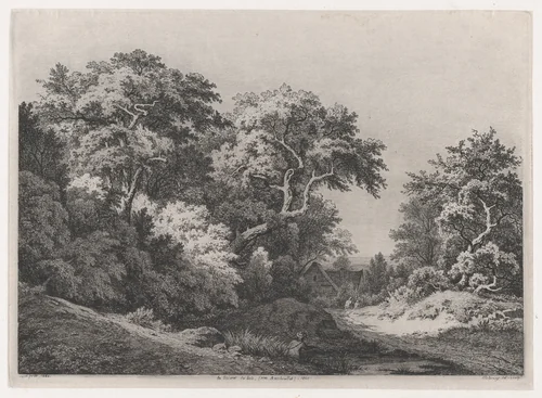 The Edge of the Woods, near Rambouillet by Eugène Bléry, print, 1860