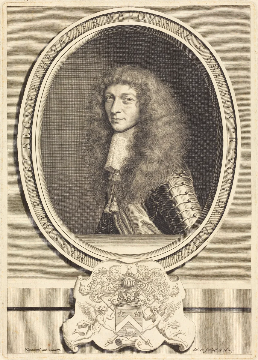 Pierre Seguier, Marquis de Saint-Brisson by Robert Nanteuil, print, 1623-1678