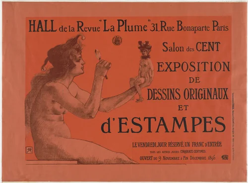 Exposition de Dessins Originaux et d'Estampes by Armand M. Rassenfosse, design, 1896
