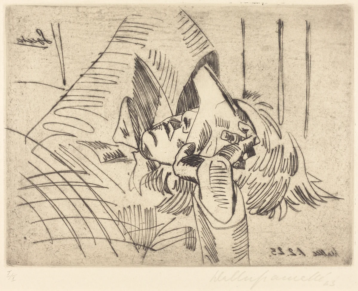 Sonia by Walter Gramatté, print, 1923