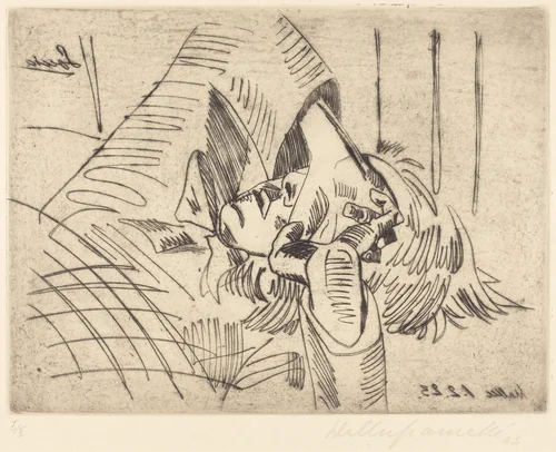 Sonia by Walter Gramatté, print, 1923