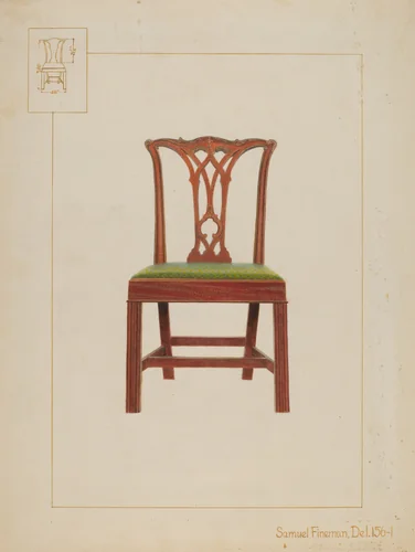 Chair by Samuel Fineman, index of american design, 1937