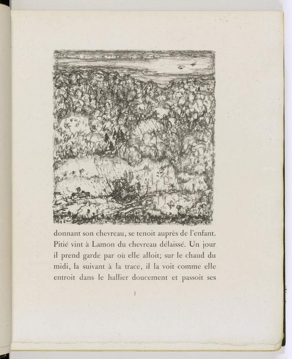 In-text plate (page 5) from Daphnis et Chloé by Pierre Bonnard, illustrated book, 1902