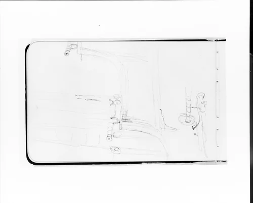 Sketches of Telescopes on a Ship's Deck (from Sketchbook) by Albert Bierstadt, artwork, 1891