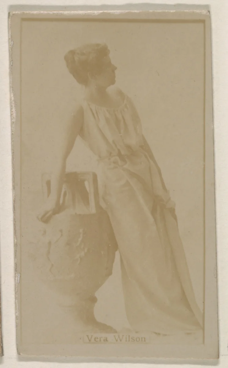 Vera Wilson, from the Actresses series (N245) issued by Kinney Brothers to promote Sweet Caporal Cigarettes by Kinney Brothers Tobacco Company, photograph, 1890