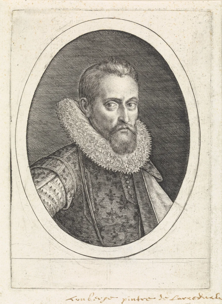 Portret van Wenzel Coebergher by Crispijn van de Passe, print, 1574-1637