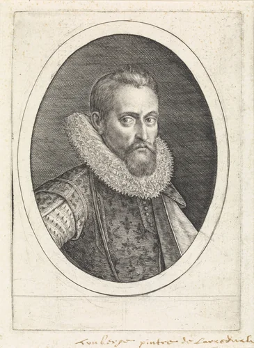Portret van Wenzel Coebergher by Crispijn van de Passe, print, 1574-1637