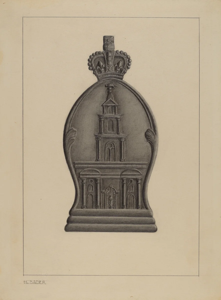 Firemark by Herman Bader, index of american design, 1935-1942