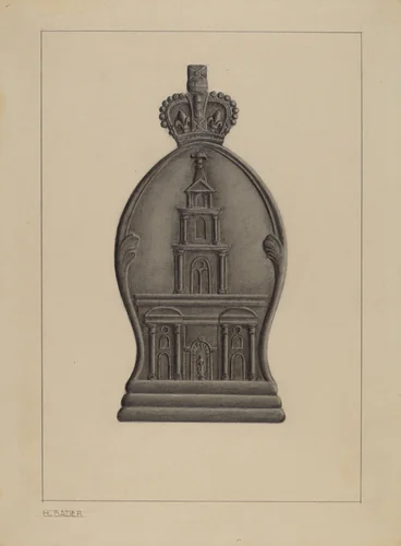 Firemark by Herman Bader, index of american design, 1935-1942