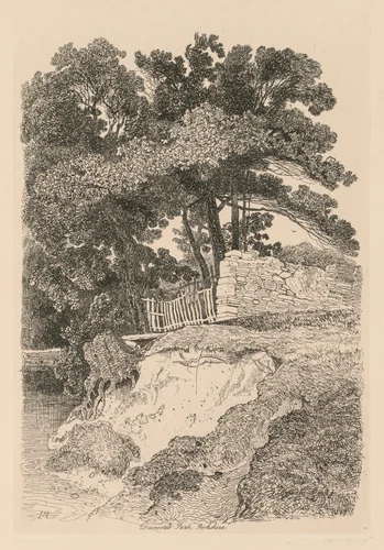 Liber Studiorum: Plate 13, Duncomb Park, Yorkshire: No. 5 by John Sell Cotman, book, 1838