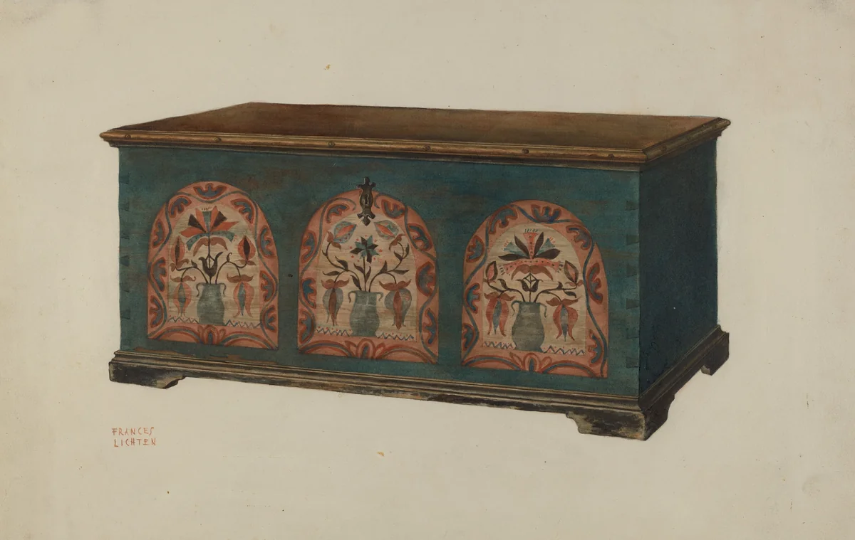 Chest by Frances Lichten, index of american design, 1938
