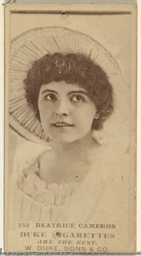 Card Number 252, Beatrice Cameron, from the Actors and Actresses series (N145-7) issued by Duke Sons & Co. to promote Duke Cigarettes by W. Duke, Sons & Co., photograph, 1880-1889