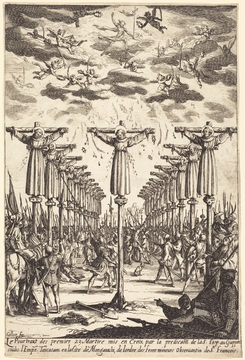 The Martyrs of Japan by Jacques Callot, print, 1627-1628