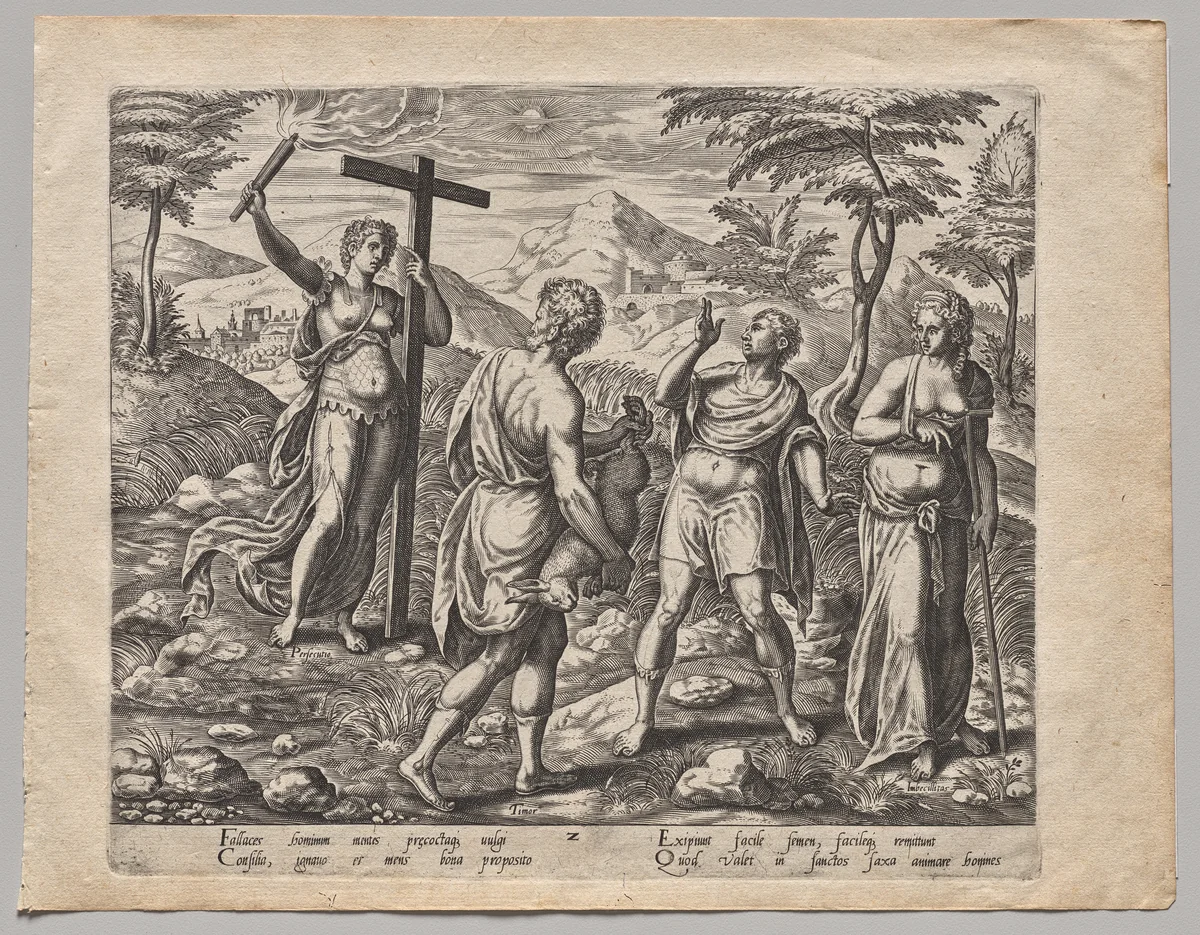 The Seed Falling among the Stones by Philip Galle, print, 1574