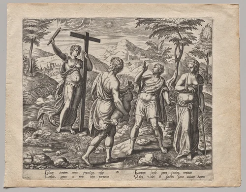 The Seed Falling among the Stones by Philip Galle, print, 1574