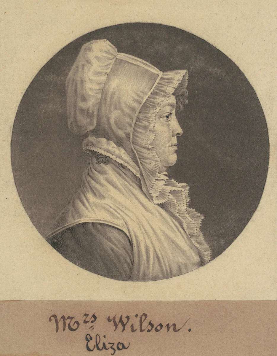 Mary Fleming Lewis by Charles B. J. Févret de Saint-Mémin, print, 1803-1813