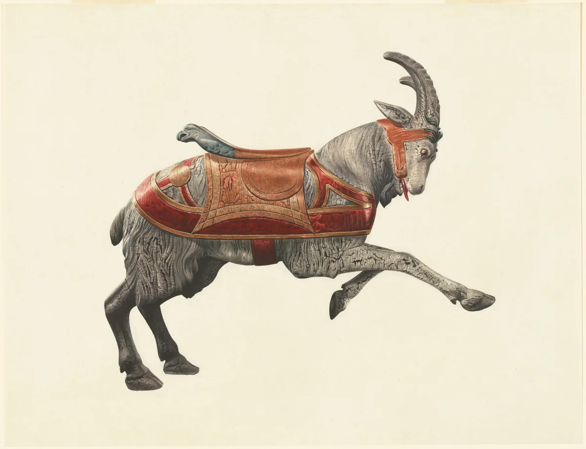 Carousel Goat by Donald Donovan, index of american design, 1938