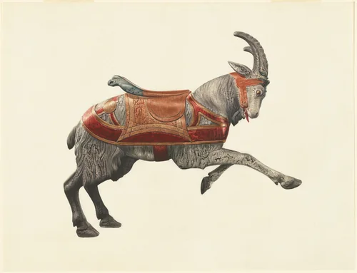 Carousel Goat by Donald Donovan, index of american design, 1938