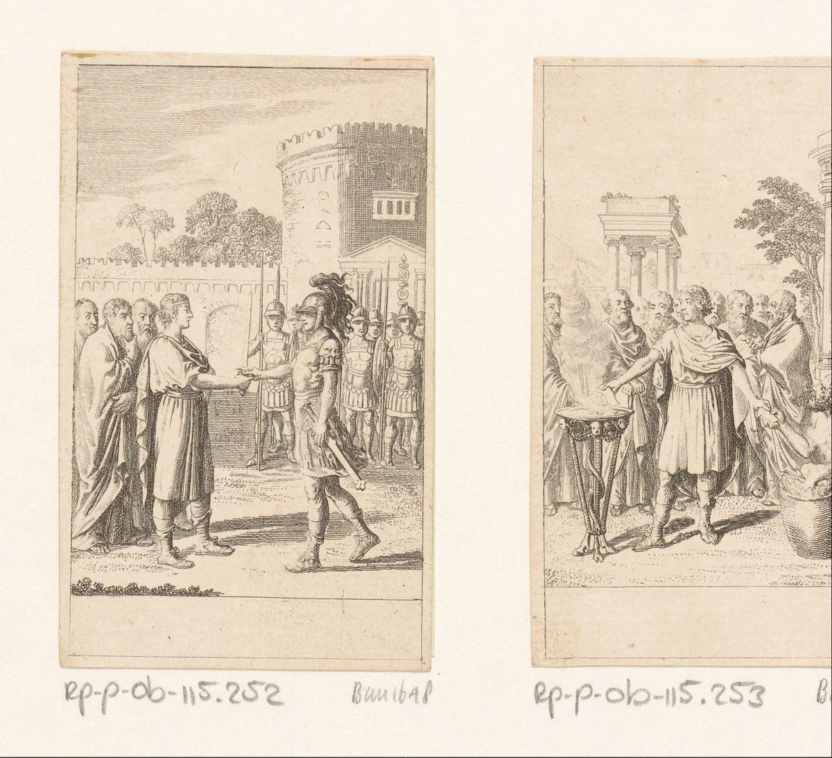 Marcus Aurelius overhandigt het zwaard by Daniel Nikolaus Chodowiecki, print, 1793