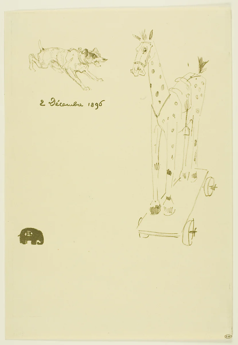 Menu Sylvain by Henri de Toulouse-Lautrec, print, 1896