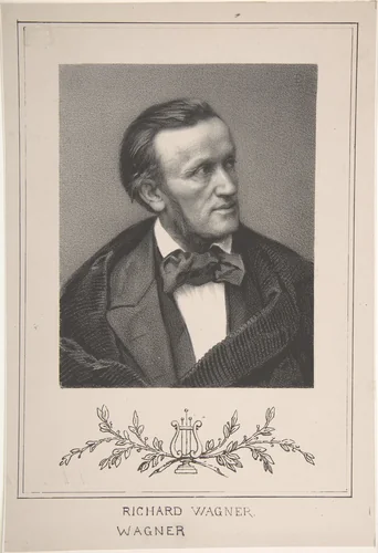 Portrait of Richard Wagner by Pierre Petit, print, 1861-1900