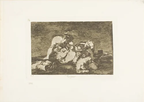 Neither do these, plate ten from The Disasters of War by Francisco José de Goya, print, 1810-1815