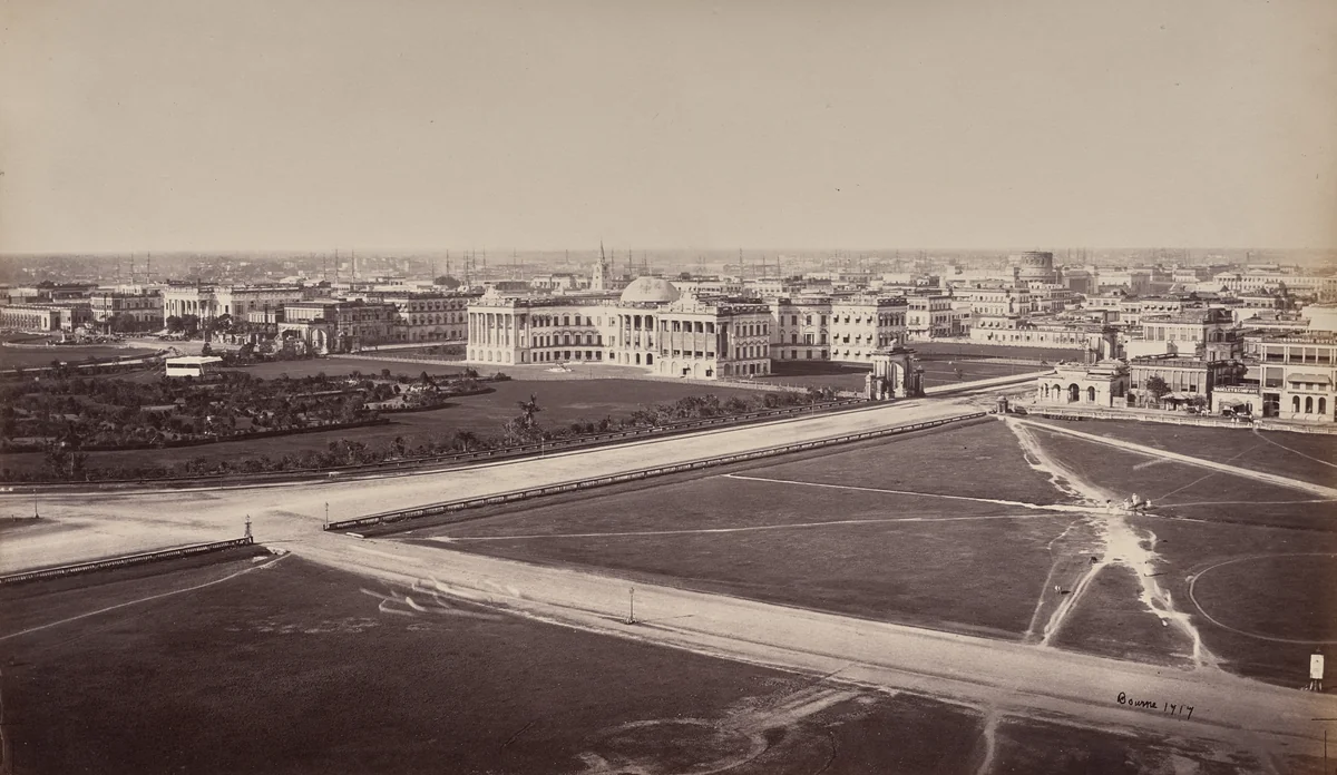 Calcutta. General View. Government House in the Foreground by Samuel Bourne, photograph, 1863-1870