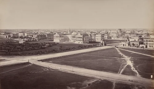 Calcutta. General View. Government House in the Foreground by Samuel Bourne, photograph, 1863-1870