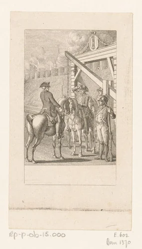 Inname van de vesting Gorinchem op 17 september 1787 by Daniel Nikolaus Chodowiecki, print, 1788