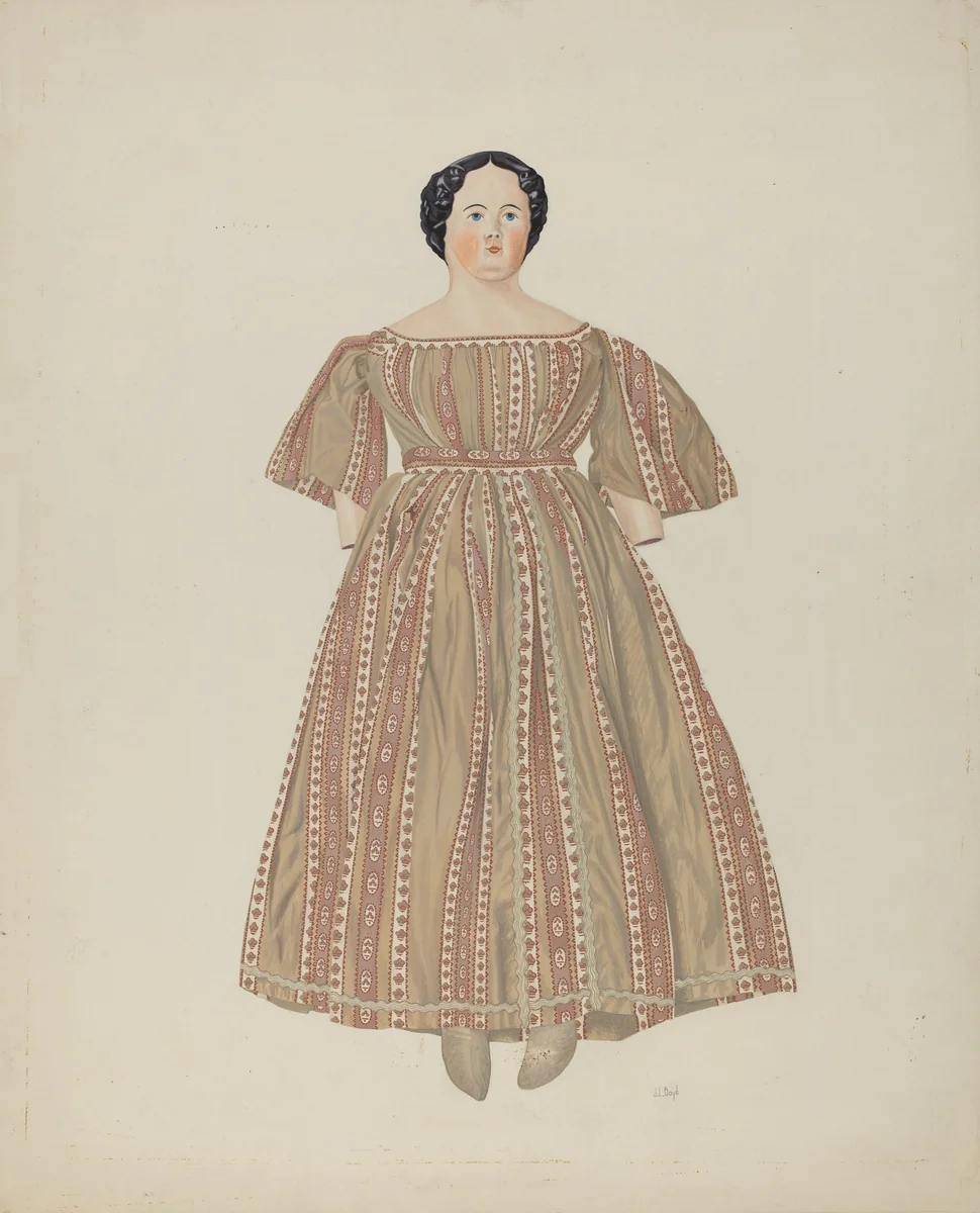 Doll's Dress by Joseph L. Boyd, index of american design, 1937