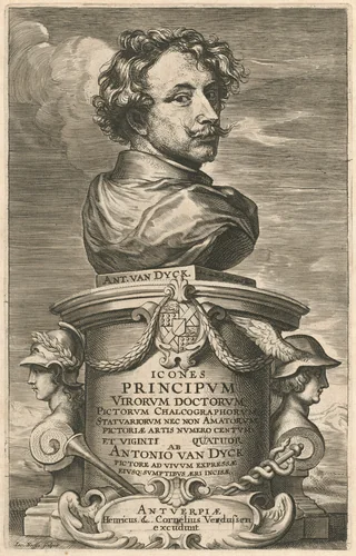 Self-Portrait by Sir Anthony van Dyck; Jacobus Neeffs, print, 1626-1641