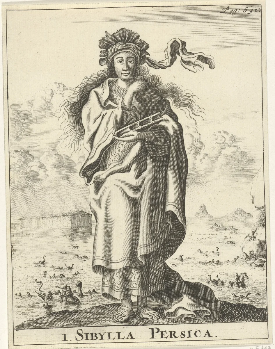 Perzische Sibille by Jan Luyken, print, 1684