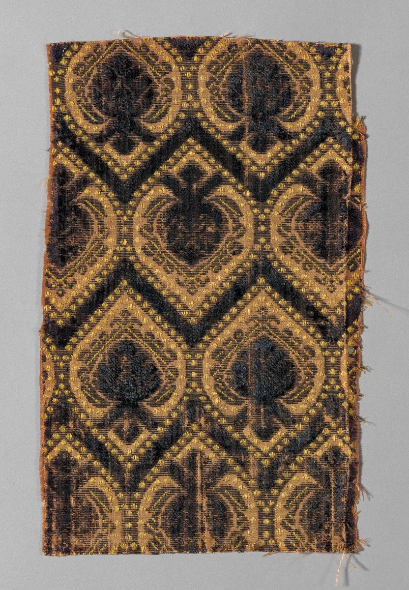 Fragment by Italy, textile, 1625-1675