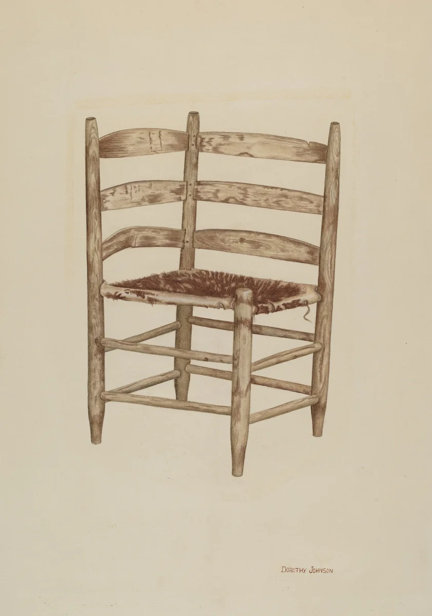 Double Back Chair by Dorothy Johnson, index of american design, 1939