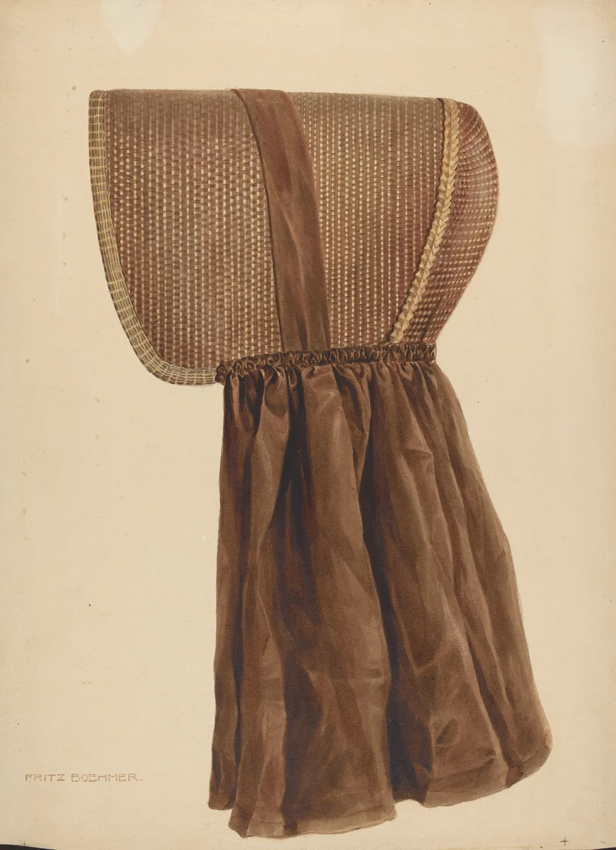 Zoar Summer Bonnet by Fritz Boehmer, index of american design, 1937