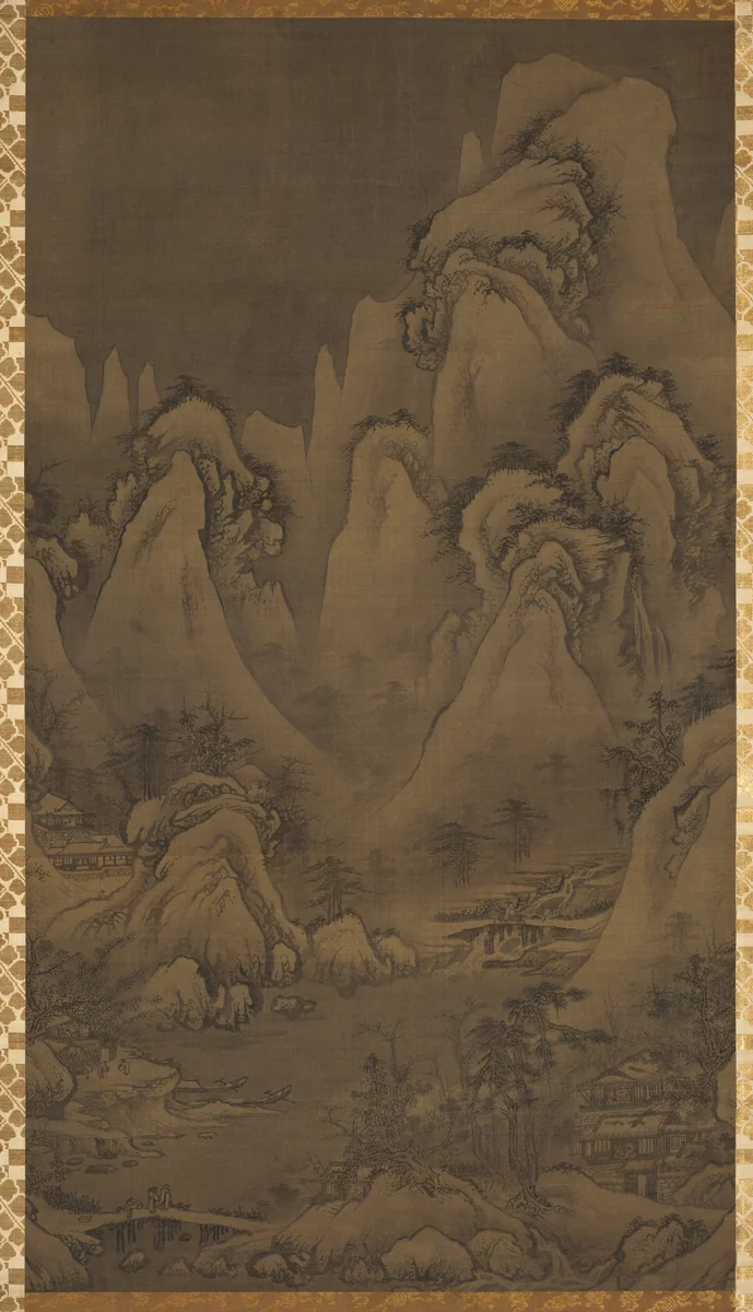 Winter Landscape by Yeoseol, painting, 1500-1599