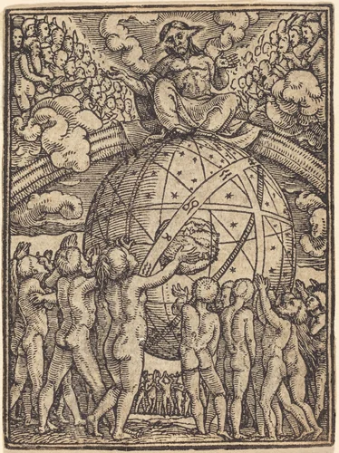 The Last Judgment by Hans Lützelburger, print, 1521-1531